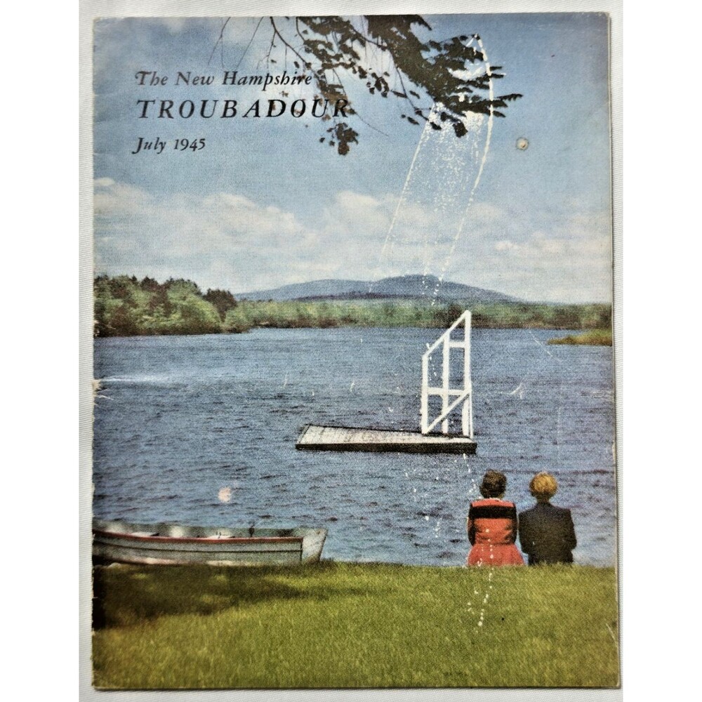 1945 The New Hampshire Troubadour July Camping New England
